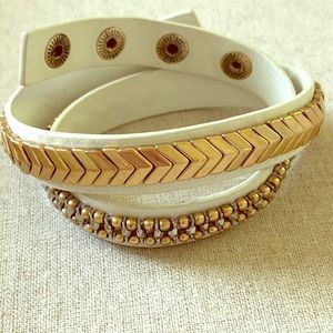 Stella & Dot Gilded Path Double Wrap Bracelet